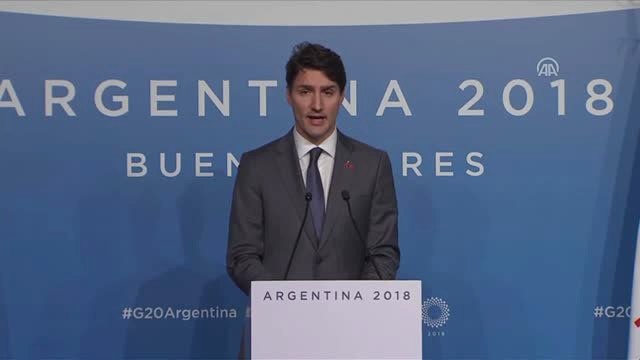 G20 Liderler Zirvesi Sona Erdi - Kanada Başbakanı Trudeau - Buenos