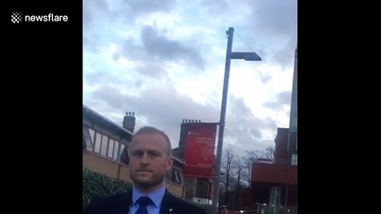 Feud? What feud? Kate tells UK student she's excited about Meghan's baby