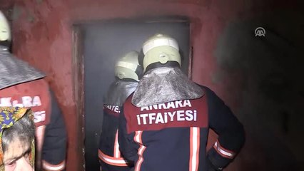 Başkentte Müstakil Evin Kömürlüğünde Yangın