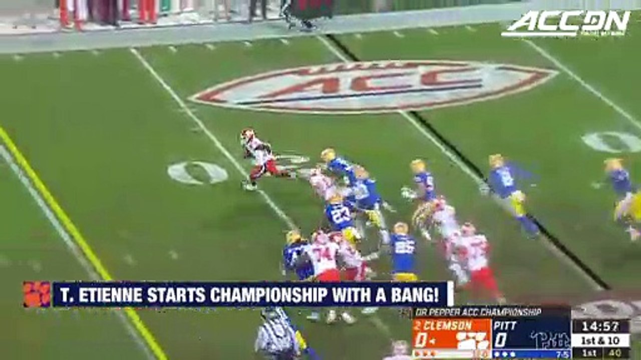 Clemson RB Travis Etienne Races 75 Yards For Opening Drive TD Run