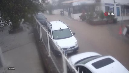 Bodrum'daki Selin Gelme Anları Saniye Saniye Böyle Kaydedildi... 20 Dakikada Sokaklar Göle Döndü