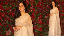 Deepika & Ranveer Reception: Katrina Kaif looks gorgeous in classy Cream Saree | Boldsky
