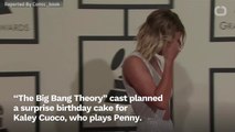 'The Big Bang Theory's Jim Parsons Spoils Kaley Cuoco's Surprise Birthday Cake