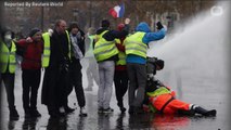 French Police Clash With 'Yellow Vest' Protesters In Paris