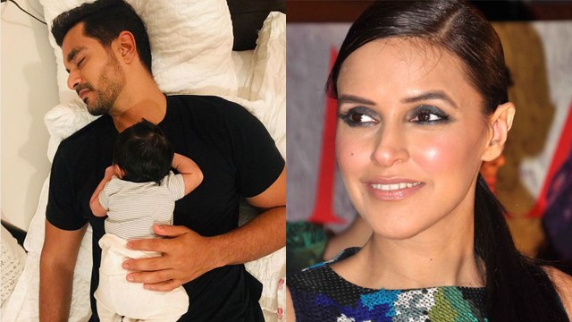 Neha Dhupia shares Cute Moment of baby Mehr with dad Angad Bedi is breaking the internet | FilmiBeat