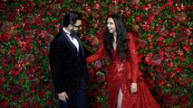 Deepika Padukone, Ranveer Singh sizzle in black & red at their wedding reception | OneIndia News