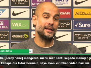 Guardiola Tantang Sane Untuk Lanjutkan Penampilan Luar Biasanya