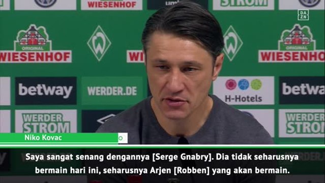 Cetak Dua Gol, Gnabry Seharusnya Tidak Bermain Melawan Werder - Kovac