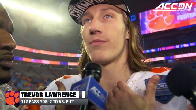 Clemson QB Trevor Lawrence & WR Justyn Ross Feeling Good After ACC Title