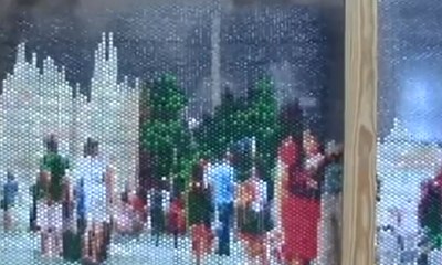 Kreatif! Lukisan dengan Kanvas dari "Bubble Wrap"