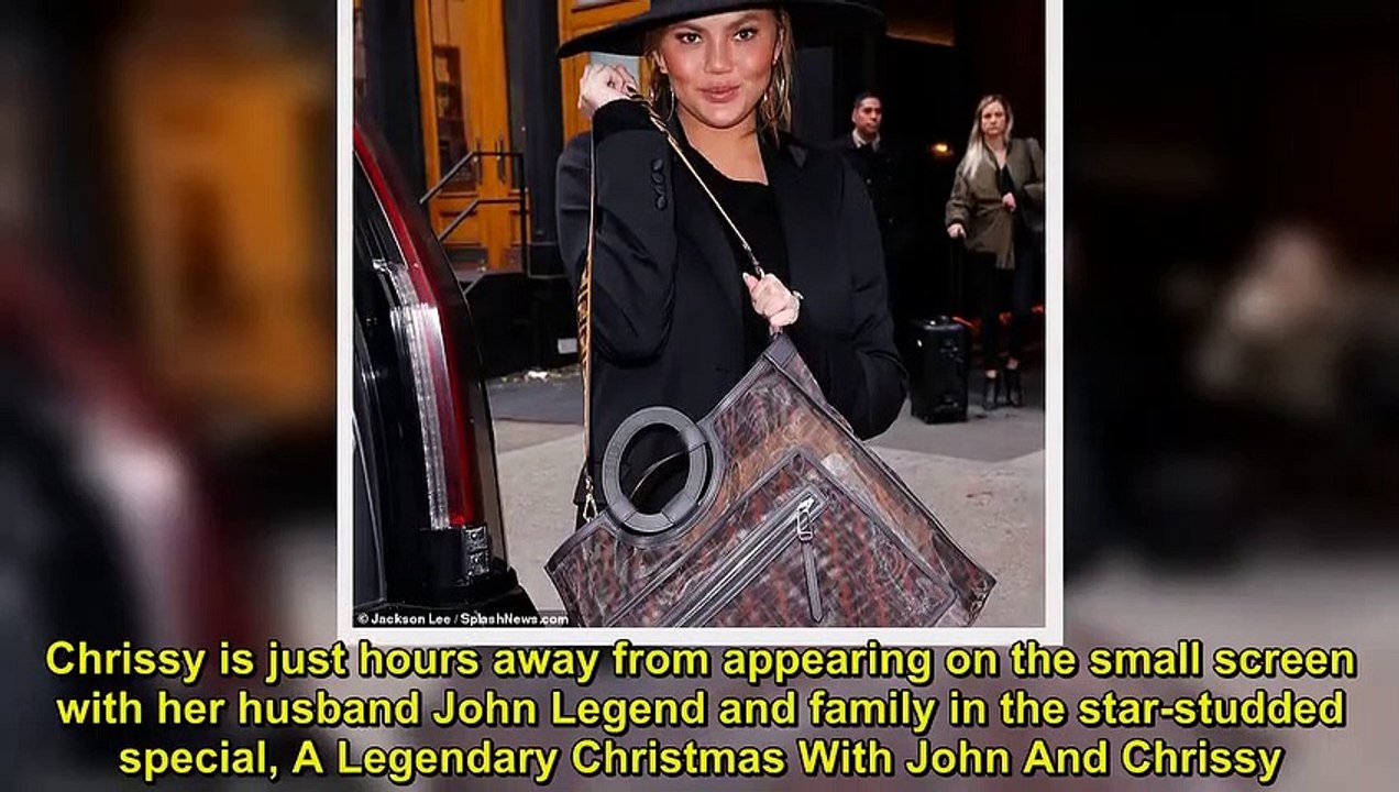 Chrissy Teigen shows off her sophisticated side as she bundles up in head-to-toe black