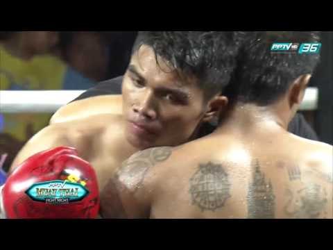 ปานทอง ศิษย์จ่ากัน Vs สุดแดนไกล ศูนย์กีฬาบ้านไร่ | PPTV Muay Thai Fight Night | 27 สิงหาคม 2559