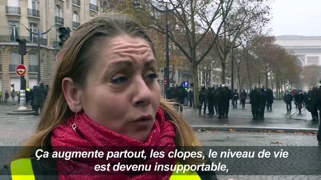 Gilets jaunes : violences autour des Champs-Elysées