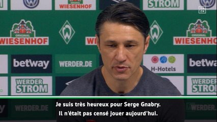 13e j. - Kovac : "Gnabry n'était pas censé jouer"