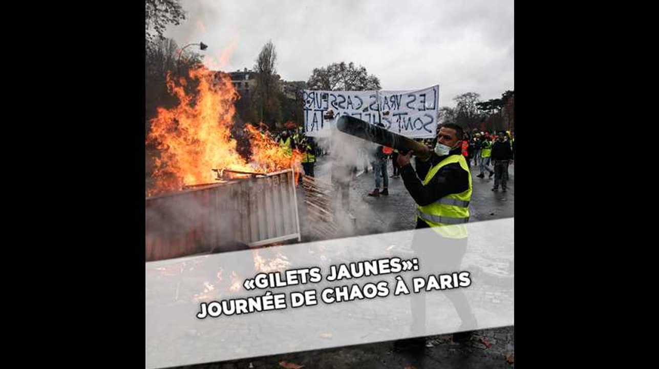 «Gilets jaunes»: Journée de chaos à Paris, 412 interpellations et 133 blessés