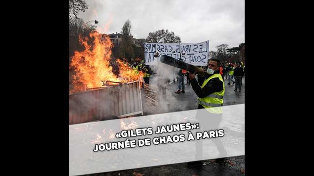 «Gilets jaunes»: Journée de chaos à Paris, 412 interpellations et 133 blessés
