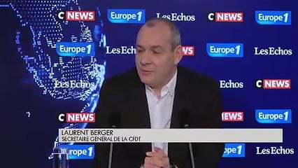 "Gilets jaunes" : le mouvement "interroge sur la capacité de mobilisation des syndicats", avoue Laurent Berger (CFDT)