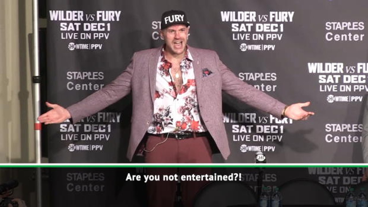 "Are you not entertained?!" - Fury after Wilder clash