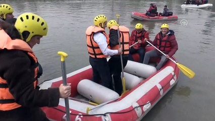 Engelliler için kürek çektiler - DÜZCE