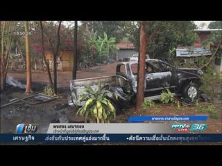 รถทหารบรรทุกกระสุนปืนระเบิด จ.สระแก้ว - เข้มข่าวค่ำ