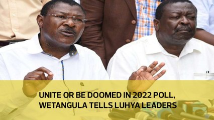Unite or be doomed in 2022 poll, Wetangula tells Luhya leaders