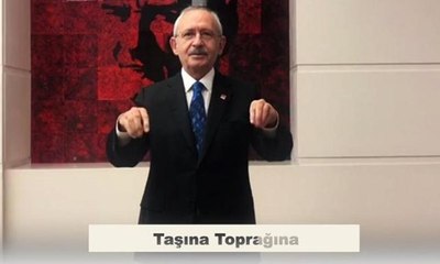Kılıçdaroğlu ve ünlülerden işaret diliyle "Memleketim" şarkısı