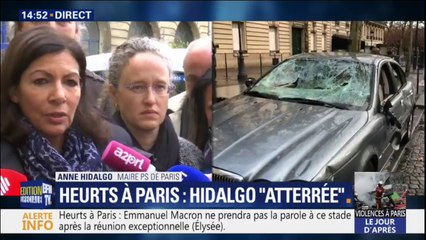 "Le mot indignation est faible." Anne Hidalgo se dit "atterrée" par les violences à Paris