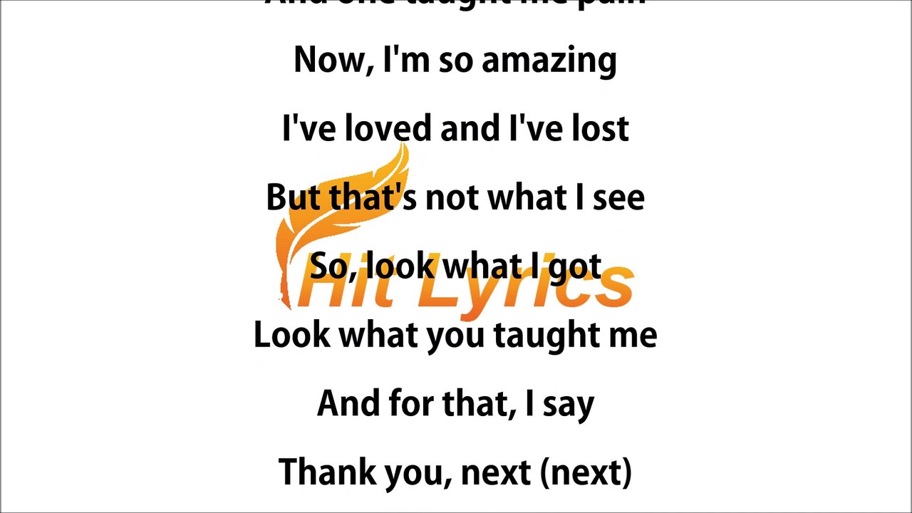 Ariana Grande - thank u, next - Lyrics