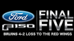 Ford F-150 Final Five Facts: Bruins loss to the Red Wings