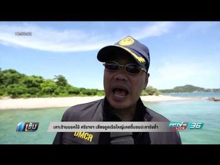 เกาะร้านดอกไม้ ศรีราชา เสี่ยงถูกเรือใหญ่เกยตื้นชนประการังซ้ำ - เข้มข่าวค่ำ