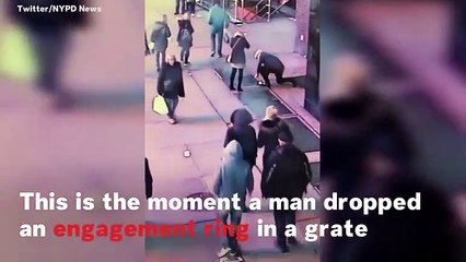 Police Search For Couple After Man Drops Engagement Ring Through A Grate