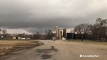 Sirens sound out as tornado forms