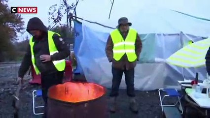 Le dépôt pétrolier de Ambès bloqué par les gilets jaunes