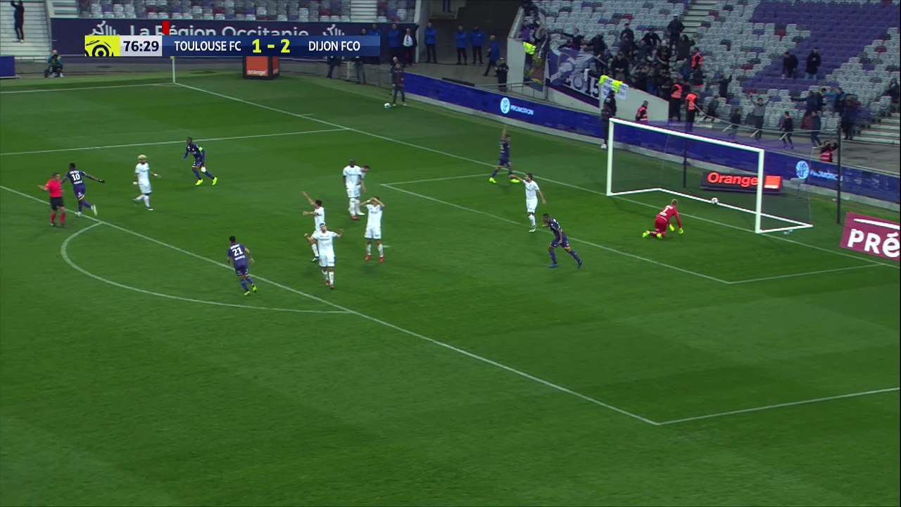 L'égalisation d'Aaron Leya Iseka face au Dijon FCO