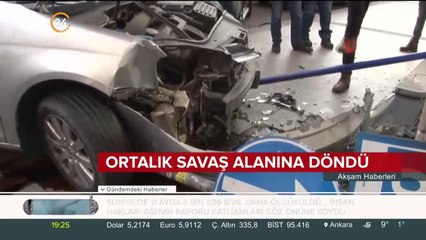 Alkollü sürücü trafiği savaş alanına çevirdi