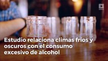 Estudio relaciona climas fríos y oscuros con el consumo excesivo de alcohol