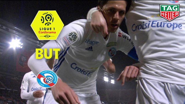 But Jonas MARTIN (51ème pen) / Stade Rennais FC - RC Strasbourg Alsace - (1-4) - (SRFC-RCSA) / 2018-19