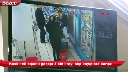 Zincir markette gaspçı dehşeti