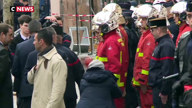 Emmanuel Macron a constaté les dégâts de samedi