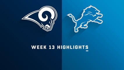 Rams vs. Lions highlights | Week 13
