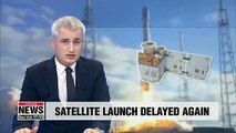 S. Korean satellite launch delayed again due to weather conditions