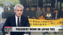 President Moon says relations with Japan necessary in pursuing peace on Korean Peninsula