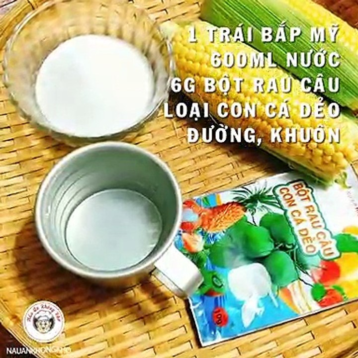 Cách làm THẠCH RÂU CÂU BẮP thơm ngon mát miệng | Nauankhongkho.vn