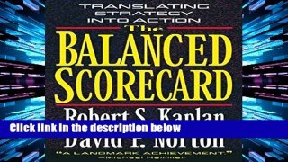 Review  The Balanced Scorecard: Translating Strategy into Action