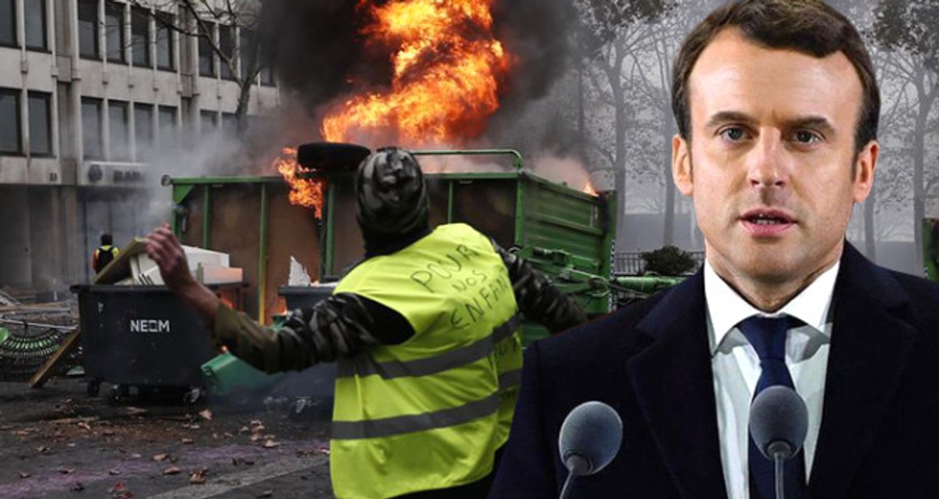 Fransa Alev Alev Yanarken, Macron'dan "Sarı Yeleklilerle Görüşün" Talimatı Geldi