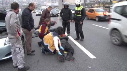 E-5'te Trafiği Kilitleyen Kaza: 1 Yaralı