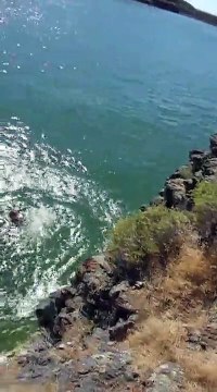 Quand tu changes d'avis un peu trop tard avant de sauter de la falaise