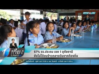 67% รร.ประถม เขต 1 อุทัยธานียังไม่ได้งบข้าวกลางวันจากท้องถิ่น - เที่ยงทันข่าว