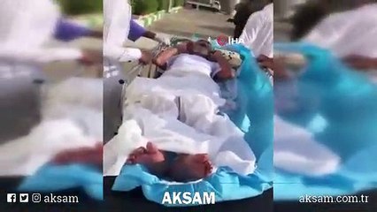 Bilinci kapalı müezzin böyle ezan okudu