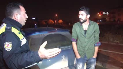 Alkollü Sürücü Polise Zor Anlat Yaşattı